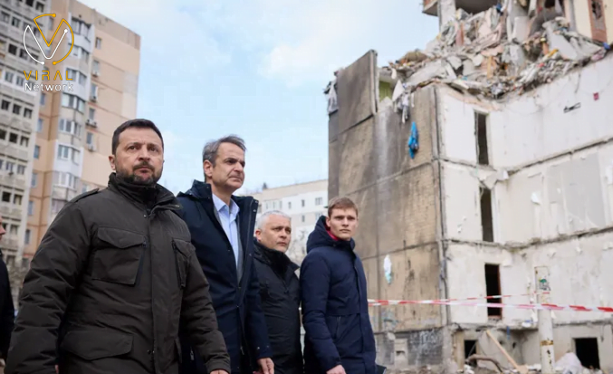 هجمات على أوديسا خلال زيارة رئيس وزراء اليونان وزيلينسكي