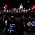 لافتات غزة تحتفل بالصمود في خطاب بايدن