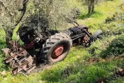 حادث مأساوي يودي بحياة مزارع غرب بيت لحم بعد انقلاب جرار زراعي