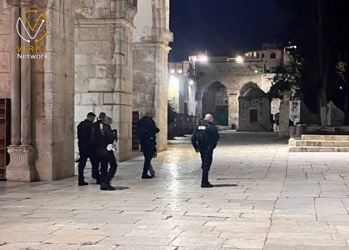 اعتداءات الاحتلال على المصلين والمقدسيين في باب الساهرة بعد اقتحام الأقصى