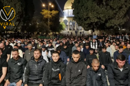 حضور 45 ألف للصلاة في المسجد الأقصى خلال العشاء والتراويح