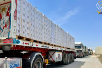 دخول 392 شاحنة محملة بالطعام إلى القطاع هذا الشهر