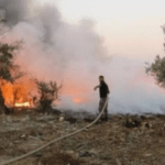 مستوطنون يحرقون أراضي ويتسببون في تدمير مركبات في برقا