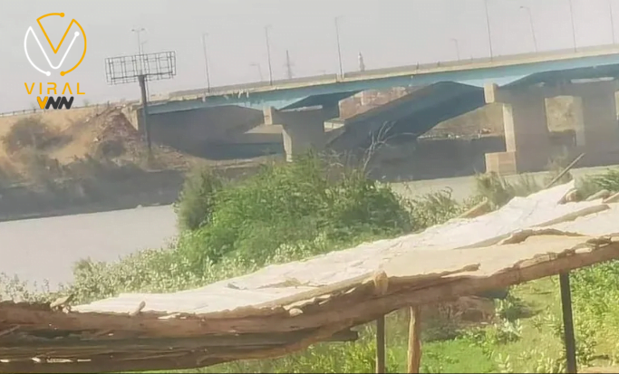 هدم جسر الحلفايا الرابط بين بحري وأم درمان