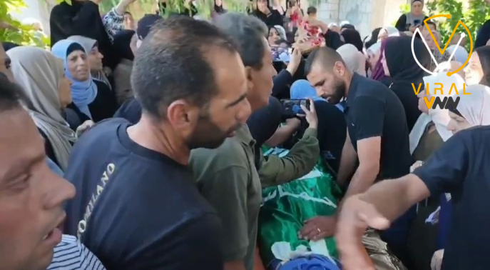 تشييع جنازة الشهيد أحمد أبو الهيجا في كفر دان