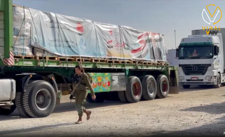 إصابة سائق شاحنة مساعدات برصاص الاحتلال في خانيونس