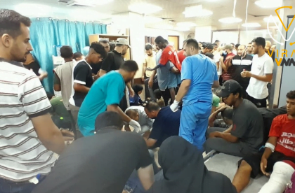 استشهاد 31 في قصف على مستشفى ميداني بمدرسة في دير البلح