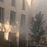 اندلاع حريق كبير ووقوع انفجار بجانب معبد يهودي في جنوب فرنسا