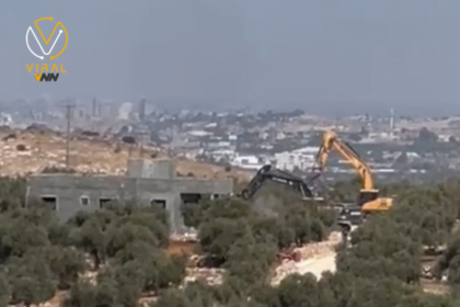 هدم منزل قيد الإنشاء على يد الاحتلال غرب سلفيت