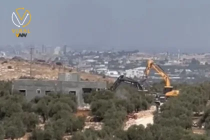هدم منزل قيد الإنشاء على يد الاحتلال غرب سلفيت