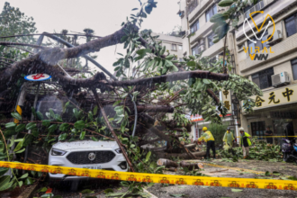 إصابة 27 فرد نتيجة إعصار كونغ - ري في تايوان