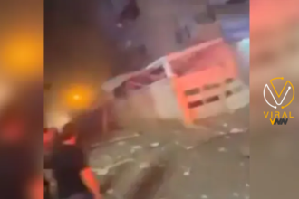 إصابة 19 شخص نتيجة سقوط صاروخ على مبنى في إسرائيل