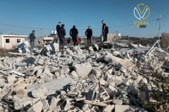 الاحتلال يدمر منزل وبركة مياه في بيت أُمر