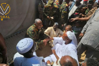 البرهان يعاين أوضاع النازحين بولاية الجزيرة