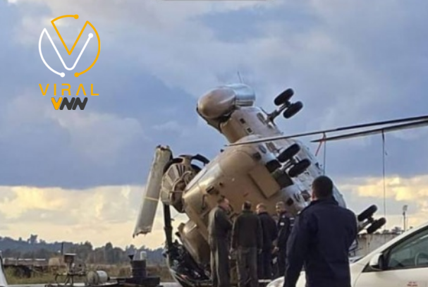 مروحية عسكرية إسرائيلية تتعرض للضرر بعد انقلابها بسبب الرياح