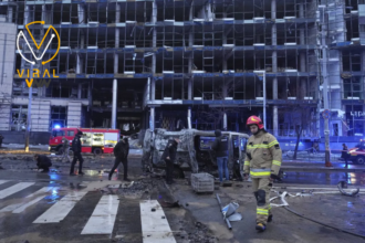 قصف روسي يستهدف كييف ويسفر عن مقتل 4 أفراد