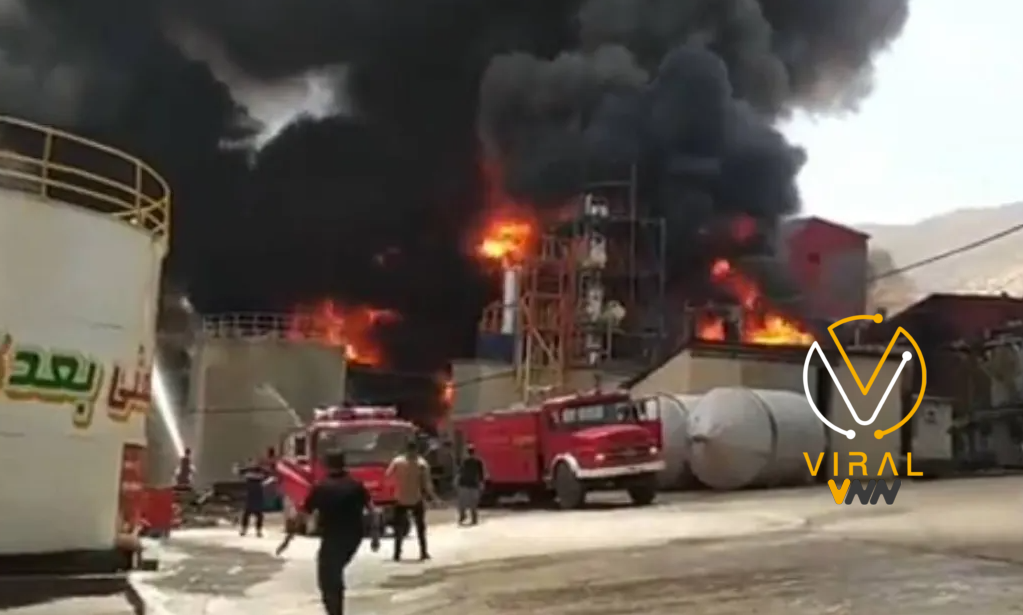 اندلاع حريق في خزانات نفطية تحتوي على 18 ألف طن في إيران