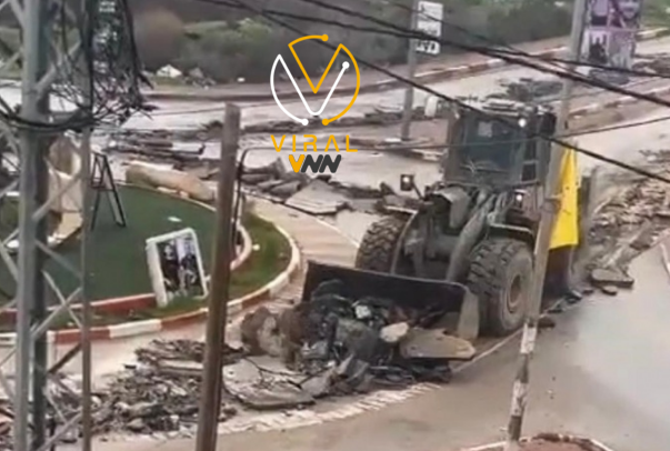 جرافات الاحتلال تدمر مدخل السيلة الحارثية واليامون غرب جنين