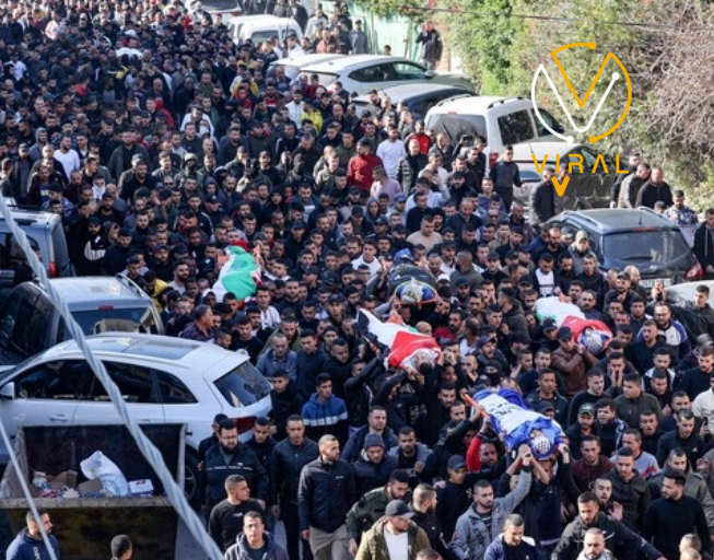 الآلاف يشيعون شهداء كفر مالك الثلاثة في رام الله